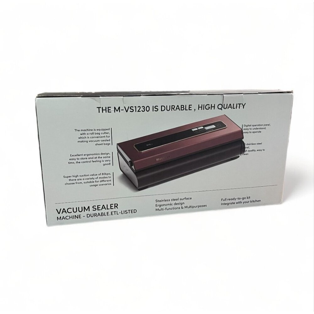 Mesliese Vacuum Sealer Machine Powerful 90Kpa Precision 6-in-1 Compact(Pink),New - Picture 5 of 10